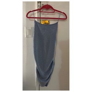 Blue glittery mini dress Size Small